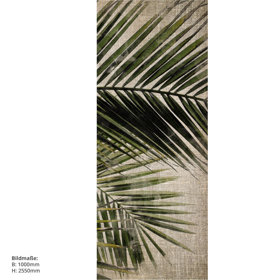 Duschrückwand Palmen Vintage