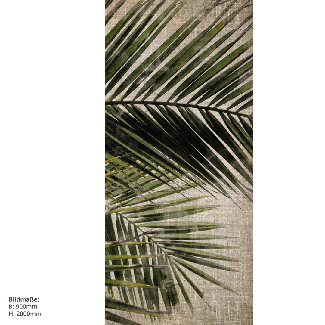 Duschrückwand Palmen Vintage