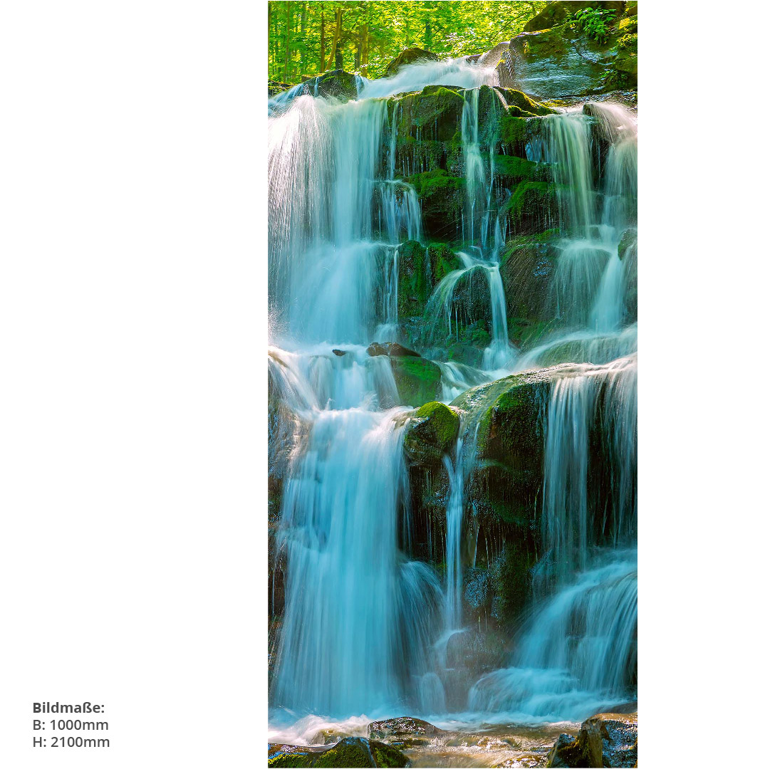 Duschrückwand Wasserfall Ukraine Karpaten