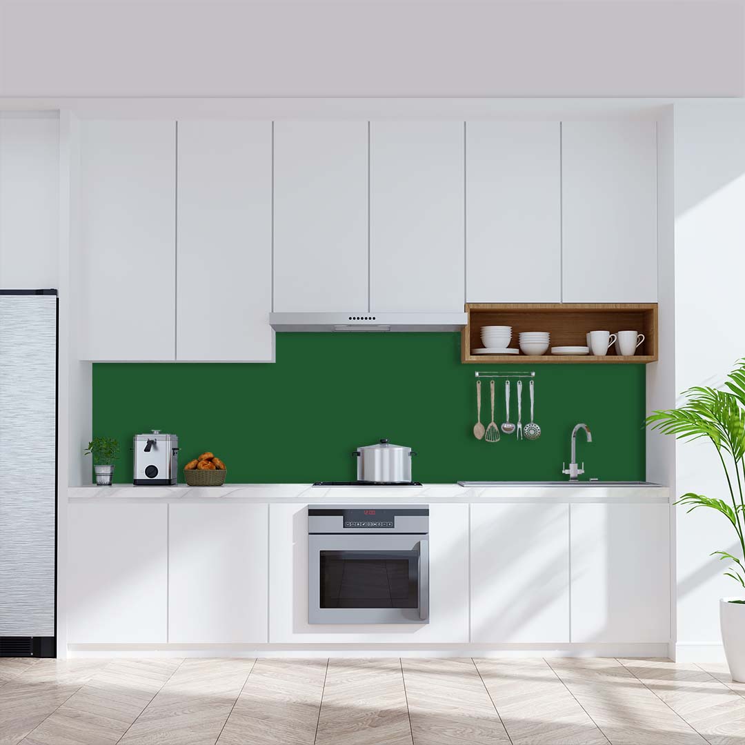 Küchenrückwand einfarbig Smaragdgrün